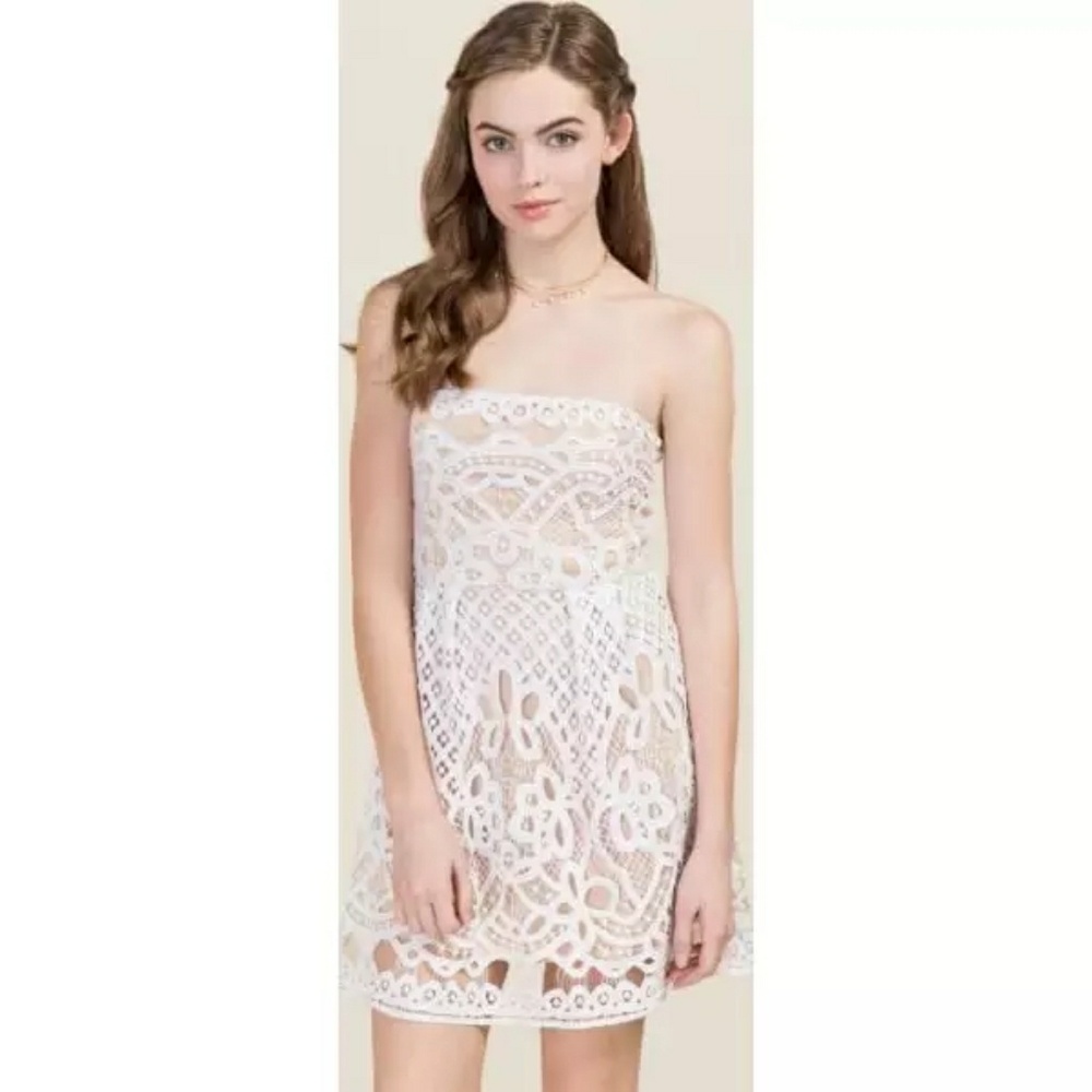 Strapless summer dress